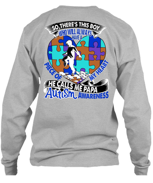 He Calls Me Papa Autism T Shirt, I Love Papa T Shirt