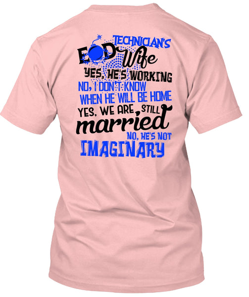 Technician's Wife T Shirt, I Love Husband T Shirt