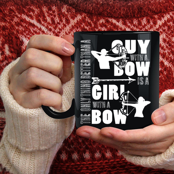 Guy With A Bow Coffee Mug, Girl With A Bow Coffee Cup