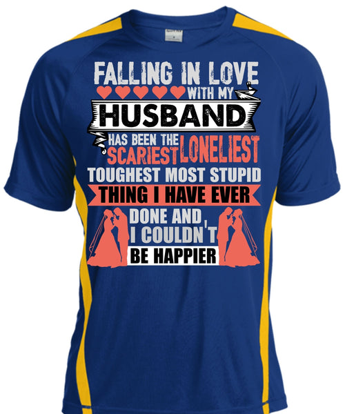 Falling In Love With My Husband T Shirt, I Couldn't Be Happier T Shirt, Cool Shirt