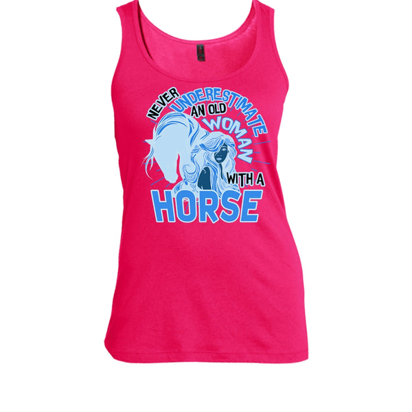 Never Underestimate T Shirt, Coolest Equestrian Tank Top
