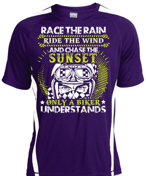 Race The Rain T Shirt, Only A Biker Understands T Shirt, Cool Shirt