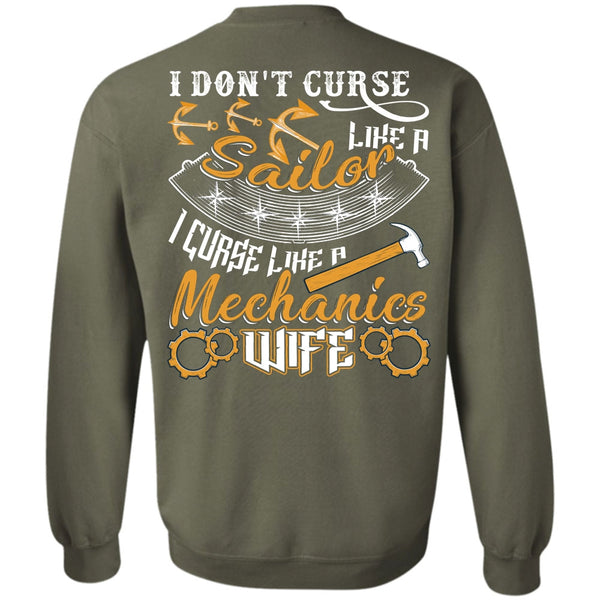 Like A Mechanics Wife T Shirt, I Love Wife Sweatshirt