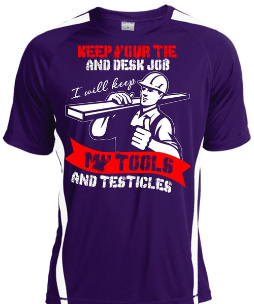 My Tools And Testicles T Shirt, Being An Ironworker T Shirt, Cool Shirt