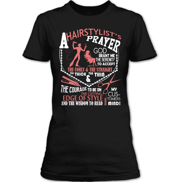 A Hair Stylist's Prayer T Shirt, Hair Stylist's Prayer T Shirt