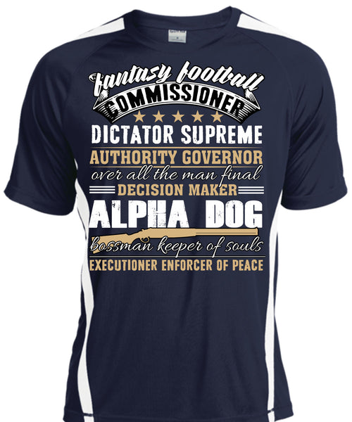 Decision Maker Alpha Dog T Shirt, Fantasy Football T Shirt, Cool Shirt