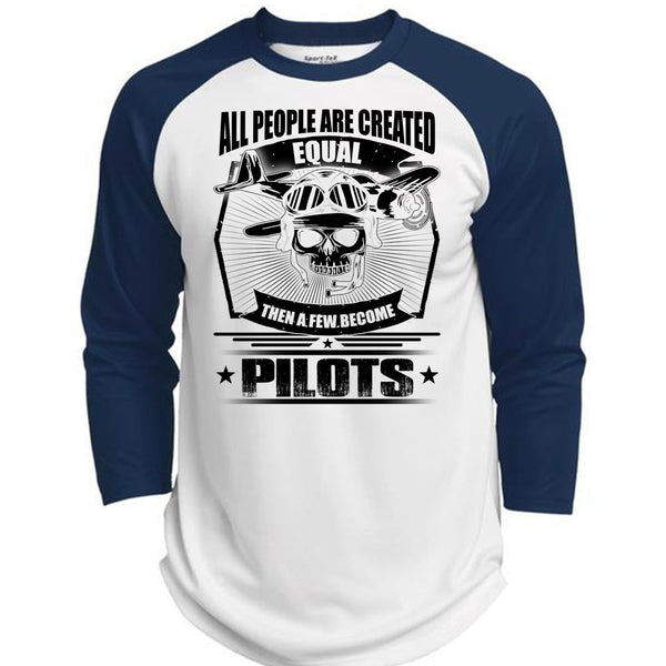 All People Are Created Equal T Shirt, I Love Pilot T Shirt, Awesome T-Shirts  (Polyester Game Baseball Jersey)