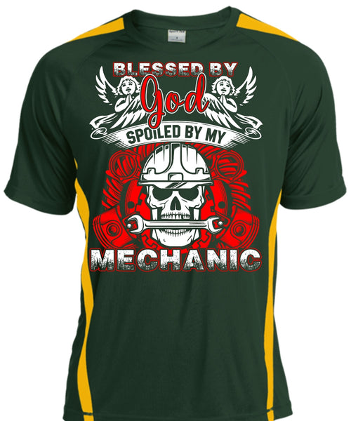 God Spoiled By My Mechanic T Shirt, I Love Mechanic T Shirt, Cool Shirt
