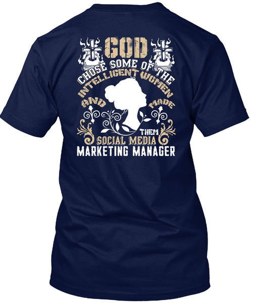 Social Media Marketing Manager T Shirt, Intelligent Women T Shirt