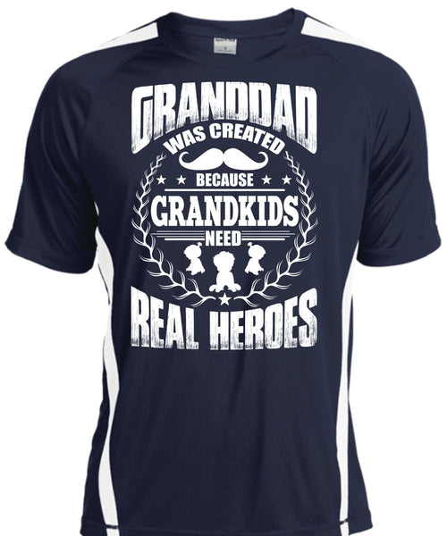 Granddad Was Created T Shirt, Grandkids Need T Shirt, Cool Shirt