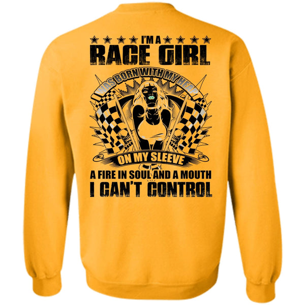 I Love Biker T Shirt, I'm A Race Girl Sweatshirt