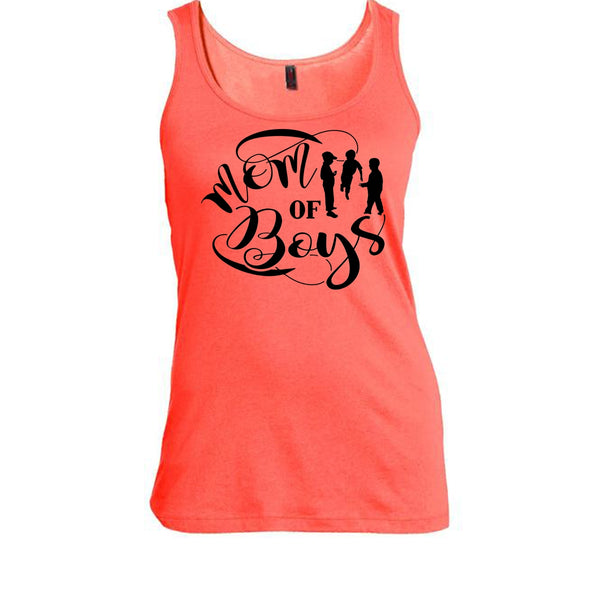 Mom Of Boys T Shirt, Mother And Son Tank Top