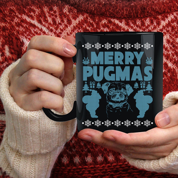 Merry Pugmas Coffee Mug, Christmas Gift For Pug Lover Coffee Cup