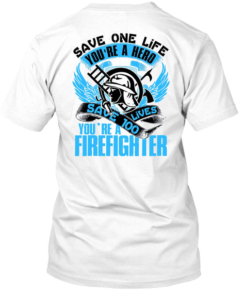 A black t-shirt with the shopify logo