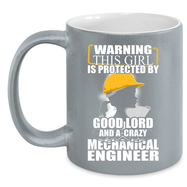 This Girl Is Protected By A Mechanical Engineer Coffee Mug, Couple Coffee Cup