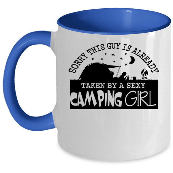 Married Coffee Mug, This Guy Is Already Taken By A Camping Girl Accent Mug