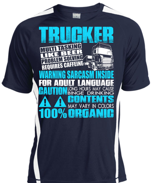 Trucker Multitasking Like Beer T Shirt, I Love Beer T Shirt, Cool Shirt