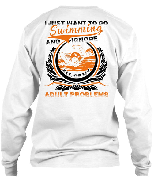 I Just Want To Go Swimming T Shirt, I Love Swimming T Shirt