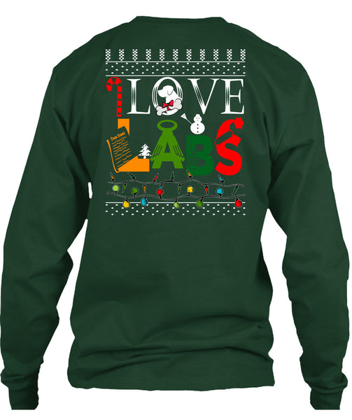I Love Labs T Shirt, This Girl Loves Christmas T Shirt