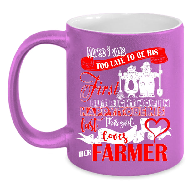 This Girl Loves Her Farmer Coffee Mug, Cool Just Married Coffee Cup