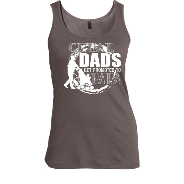 Great Dads Get Promoted To Papa T Shirt, Coolest Papa Tank Top