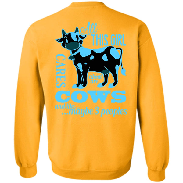 Being A Farmer T Shirt, All This Girl Cares About Are Cows Sweatshirt