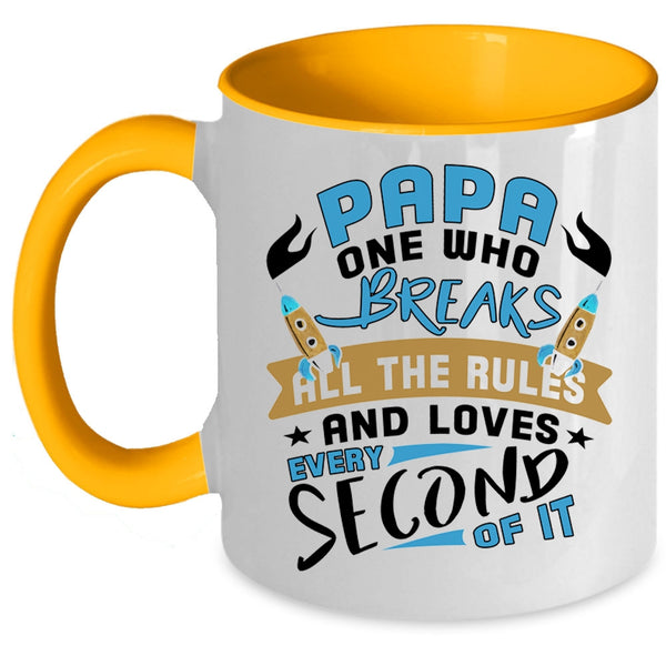 Best Gift For Papa Coffee Mug, Awesome Papa Accent Mug