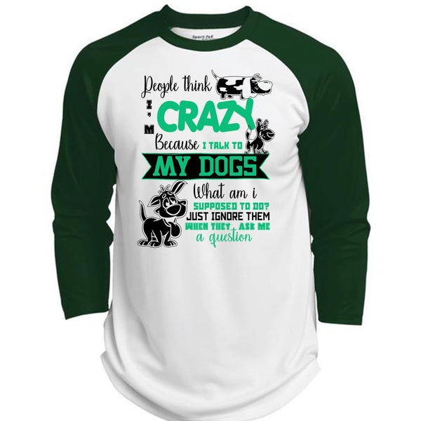 I Talk To My Dogs T Shirt, I Love My Dog T Shirt, Awesome T-Shirts  (Polyester Game Baseball Jersey)