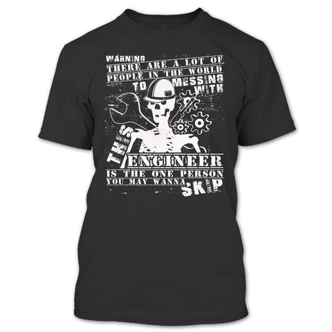 A black t-shirt with the shopify logo