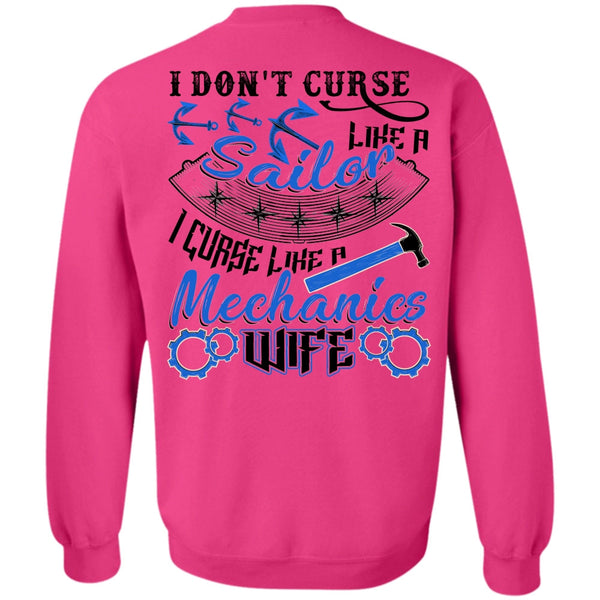 I Love Wife T Shirt, I Don't Curse Like A Sailor Sweatshirt
