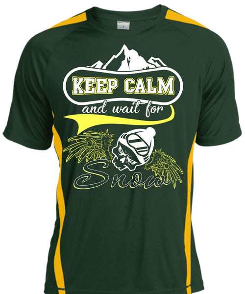 Keep Calm And Wait For Snow T Shirt, Being A Skier T Shirt, Cool Shirt