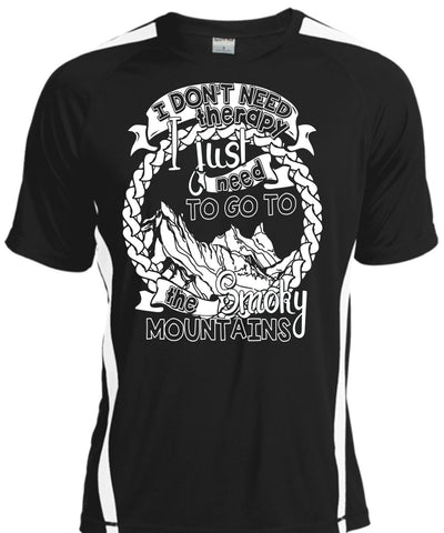 A black t-shirt with the shopify logo