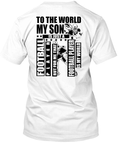 A black t-shirt with the shopify logo