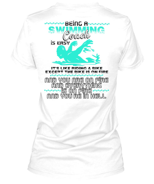 Being A Swimming Coach T Shirt, I Love Swimming T Shirt