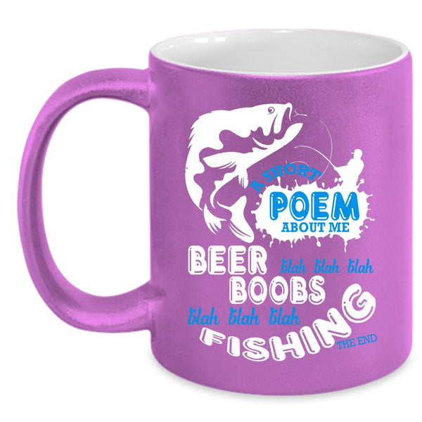 Beer Boobs Fishing Coffee Mug, Cute Gift For Fisher Coffee Cup