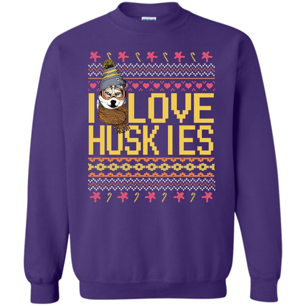 Coolest Huskies Lover T Shirt, Dog Merry Christmas Sweatshirt