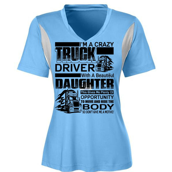I'm A Crazy Truck Driver T Shirt, I Love Trucker T Shirt, Awesome T-Shirts