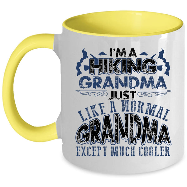 Like A Normal Grandma Except Much Cooler Coffee Mug, I'm A Hiking Grandma Accent Mug