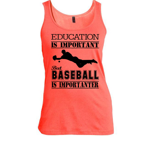 Education Is Important T Shirt, Cool Baseball Player T Shirt, Awesome t-shirts