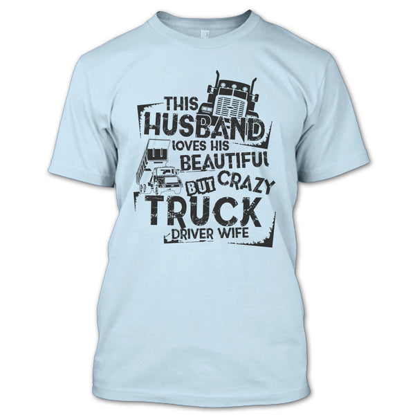 This Husband T Shirt, Coolest Trucker Husband T Shirt
