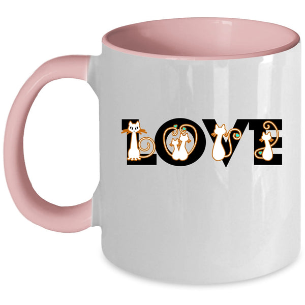 Love Cats Cup, Funny Gift For Cat Lover Mug