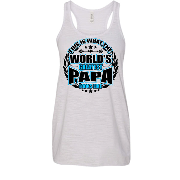 Worlds Greatest Papa T Shirt, Gift For Papa Tank Top