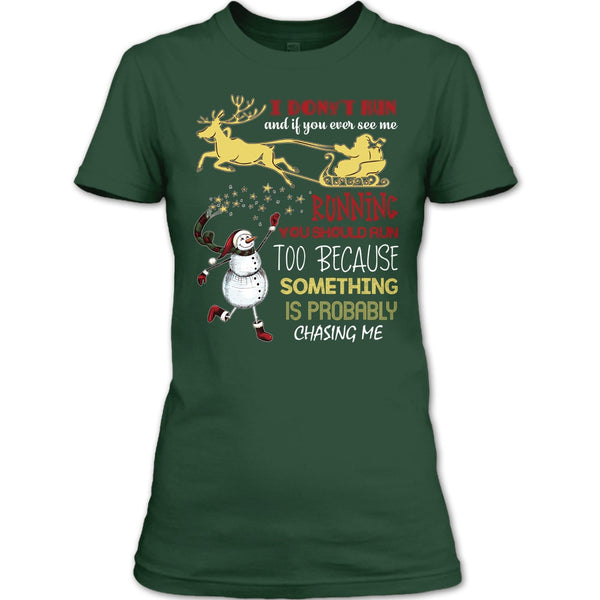 You Should Run To T Shirt, Coolest Merry Christmas Gift T Shirt