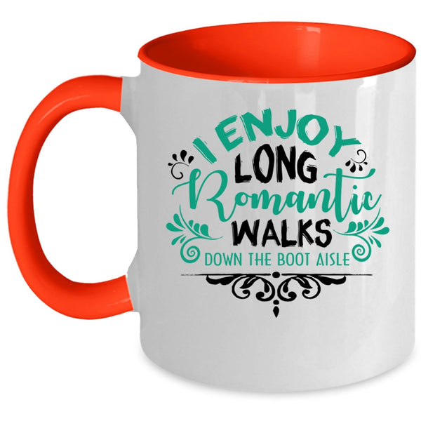 Cool Couple Coffee Mug, I Enjoy Long Romantic Accent Mug