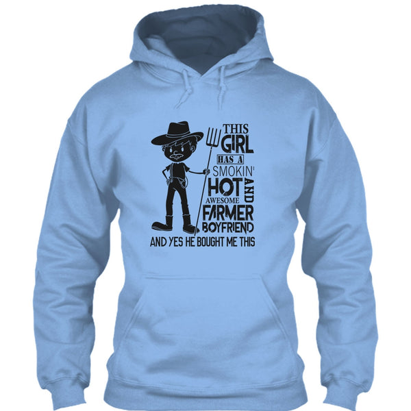 Awesome Farmer Boyfriend T Shirt, Gift Farmer T Shirt