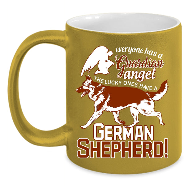 Everyone Has A Guardian Angel Coffee Mug, German Shepherd Coffee Cup
