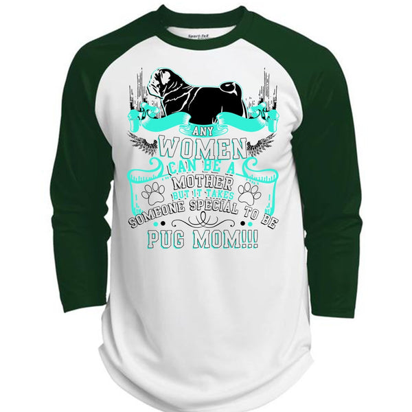 Special To Be Pug Mom T Shirt, I Love Pug T Shirt, Awesome T-Shirts  (Polyester Game Baseball Jersey)
