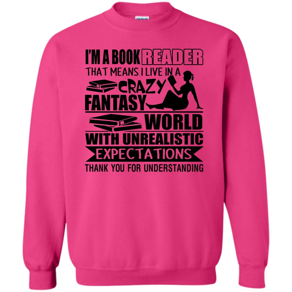 Coolest Book Reader T Shirt, I'm A Book Reader Sweatshirt