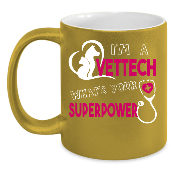 I'm A Vettech Coffee Mug, I Love Animals Coffee Cup