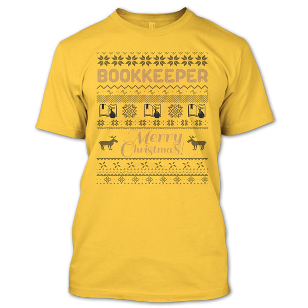 Bookkeeper Merry Christmas T Shirt, Gift For Merry Christmas T Shirt